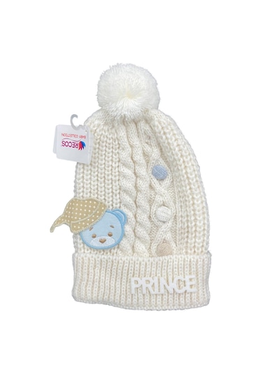 Recos Hattuş Ponpon Bebek Şapka 4147 Krem