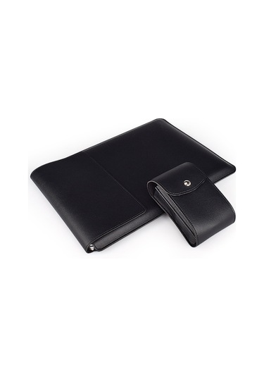 PU05 14,1 inç Dizüstü Bilgisayar Küçük Saklama+Taşıma Çantası Siyah 14.1 inch