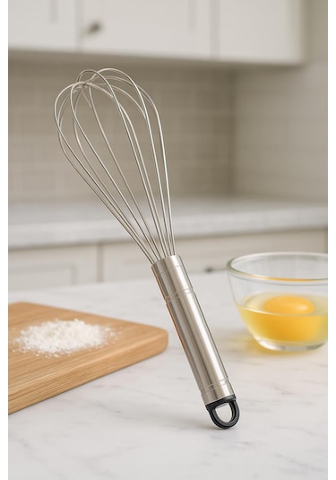 Çelik Büyük Yumurta Çırpıcı 32 Cm Çok Renkli