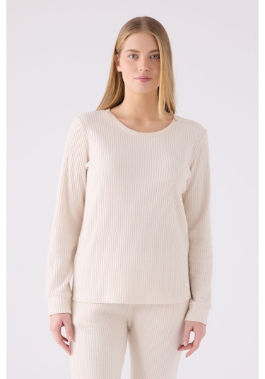 Pierre Cardin Kadın Krem Pijama Takımı Pc8922-s-v1 Krem