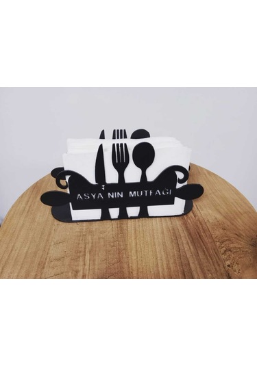 Fbt Özel Tasarım İsimli Peçetelik Siyah