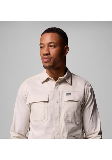 Columbia Am1594 Landroamer Twill Erkek Uzun Kollu Gömlek 2120581278 Bej