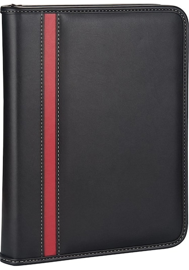 Organizer Ajanda Tarihsiz Kareli 4 Halkalı 21x27 CM Siyah