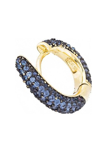 Masaliko Halka Gümüş Küpe Sb1911, 925 Ayar Gümüş, İthal Ürün - Çift / Altın Altın