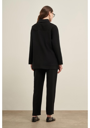 Ftz Kadın File Detay Takım Siyah 31047 Siyah