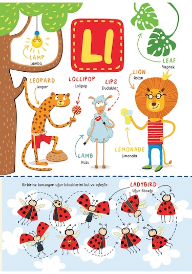 A'dan Z'ye Eğlenceli Resimlerle İngilizce İlk 200 Kelime