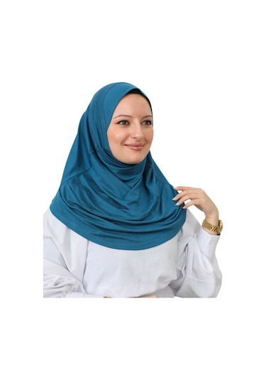 Hazır Giyim Türban Yumuşak Başörtü Şal - Turkuaz Turkuaz