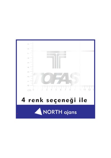 Gümüş Araç Sticker Etiketleri 10cm Model 36