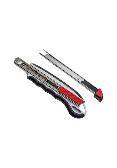 İzeltaş Pro Metal Gövde Oto.yüklemeli 5 Yedekli Maket Bıçağı 9 Mm