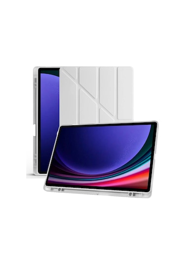 Samsung Uyumlu Tab S6 Lite P610 10.4 İnç Katlanabilir Kalemlikli Standlı