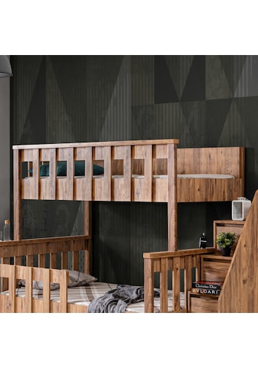 Mdf Profil Ranza, Deluxe Ayrılabilir Ranza - Ceviz 90 X 190 CM