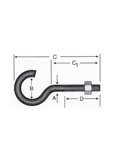 Metrik Kanca M5 / 21x80 - 100 Adet Diğer