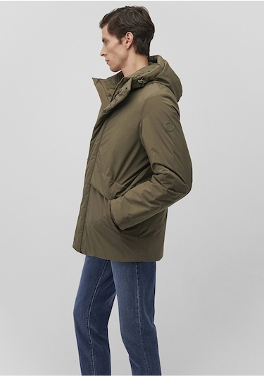 Mavi - Kapüşonlu Haki Parka 0110443-71544 Yeşil