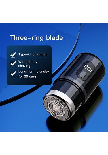 Mini Elektrikli Tıraş Makinesi Taşınabilir Usb Şarjlı Tıraş Makinesi Gümüş