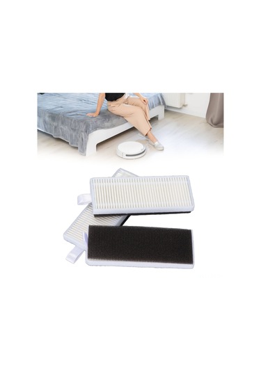 Fosenze Ecovacs N9+ Süpürge İçin 3'lü Set: Yüksek Verimli Hypa Filtre + Filtre Pamuk, Kolay Değiştirilebilir, Dayanıklı Malzeme