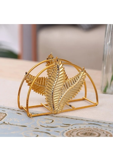 C-ferforje Doku Tutucu Ev Yaratıcı Avrupa Restoran Kahve Dükkanı Peçete Tutucu Altın Kare Kağıt Saklama Masa Süsleri