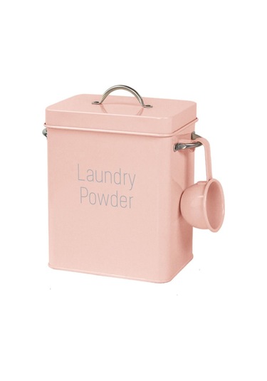 Dinosaurs Teneke Çamaşır Deterjanı Saklama Kutusu - Beyaz Altın