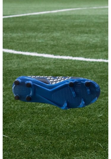 Cool Pele Erkek Çocuk Dişli Çoraplı Krampon Spor Ayakkabı Saks