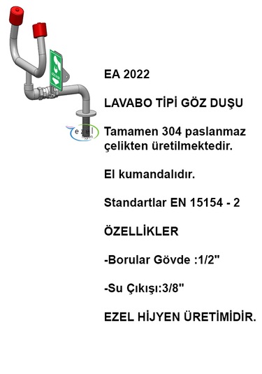Ea 2022 Lavabo Tipi Göz Duşu