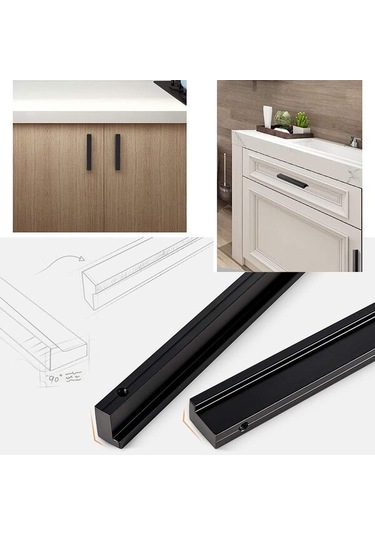 Mobilya Kulpları Mobilya Kulpları 2 X 90 L Kapı Kolları İç Mekan Mobilya Kulpları, 96/128/196 Mm