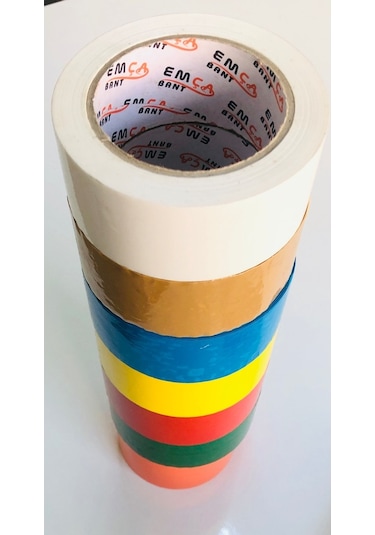 Renkli Koli Bandı 45X100 Metre