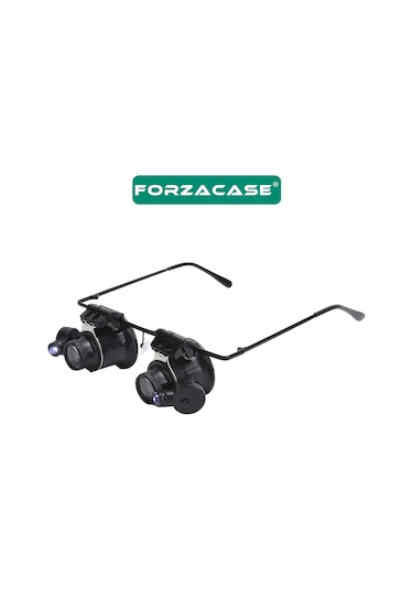 Saatçi Kuyumcu Tamirci İçin Ledli Gözlük Tipi 20x Büyüteç - Fc224