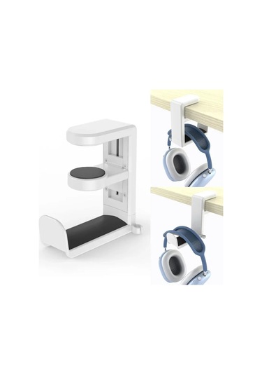 Vıkefon 360 Derece Dönen Kulaklık Tutucu, Masa Klip Kanca, Kulaklık Depolama Ve Organizatörolive Olive