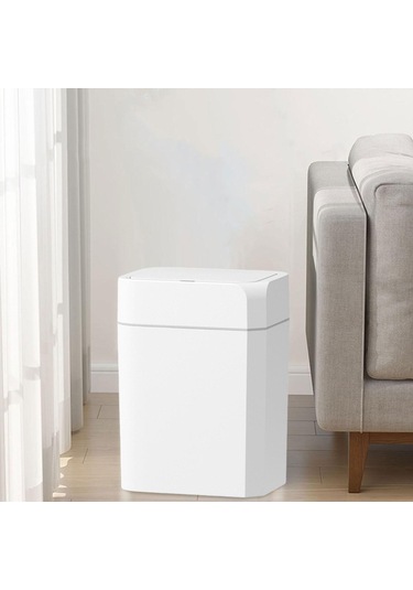 Homyl Akıllı Atık Kutusu Taşınabilir Restoran Büyük 16l Beyaz