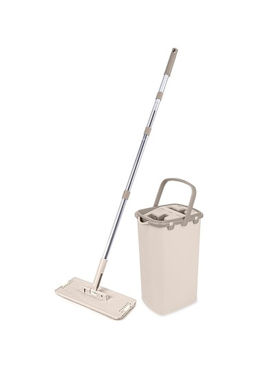Omnisoft FLR F400 Eko Sihirli Tablet Mop Temizlik Seti Krem