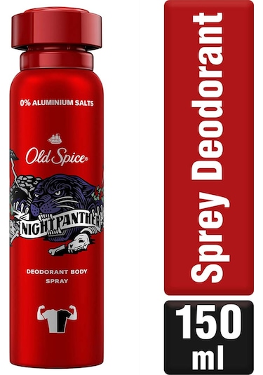 Old Spice Night Panther Erkek İçin Sprey Deodorant 150 ML