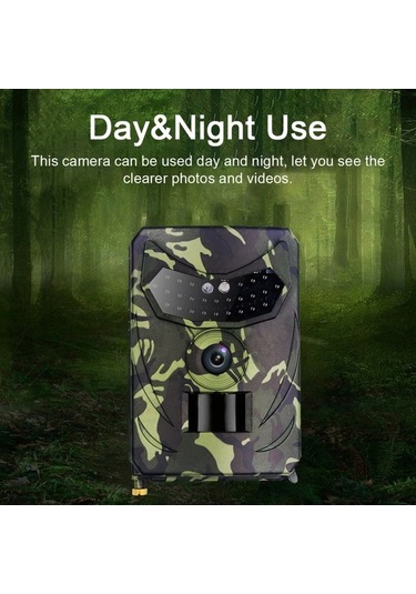 Tongxida Pr100b 12mp/1080p Çok Fonksiyonlu Ip56 Suya Dayanıklı İzleme Kamerası, Gündüz/gece Modu, 26 Kızılötesi Işıkla Avcılık Çok Renkli