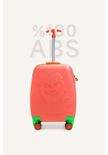 Wexta Wx-413 Disney Serisi Turuncu Aslan Logo Çocuk Çocuk Valizi Diğer
