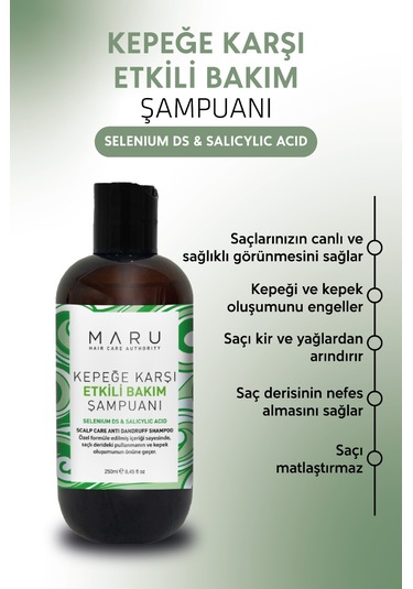 Maru Kepeğe Karşı Etkili Bakım Şampuan & Dandruff Selenium 250 Ml