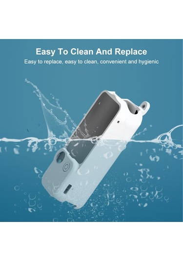 Djı Osmo Pocket 3 Puluz 3'ü 1 Arada Silikon Kapak Kılıf Seti Beyaz İçin Beyaz