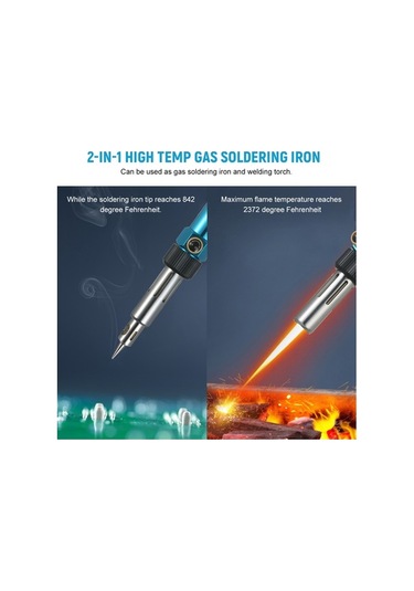 Pazly Taşınabilir Lehim Tabancası 2370 - Yüksek Sıcaklık, Ayarlanabilir Alev, Elektronik & Ahşap İşleri