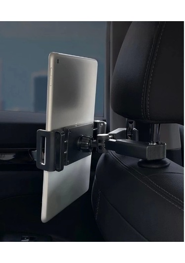 Araç Koltuk Arkası Tablet Tutucu, Telefon Tutucu, Tablet/telefon Tutucu, 360 İpad Pro 12.9 Mini Air Siyah