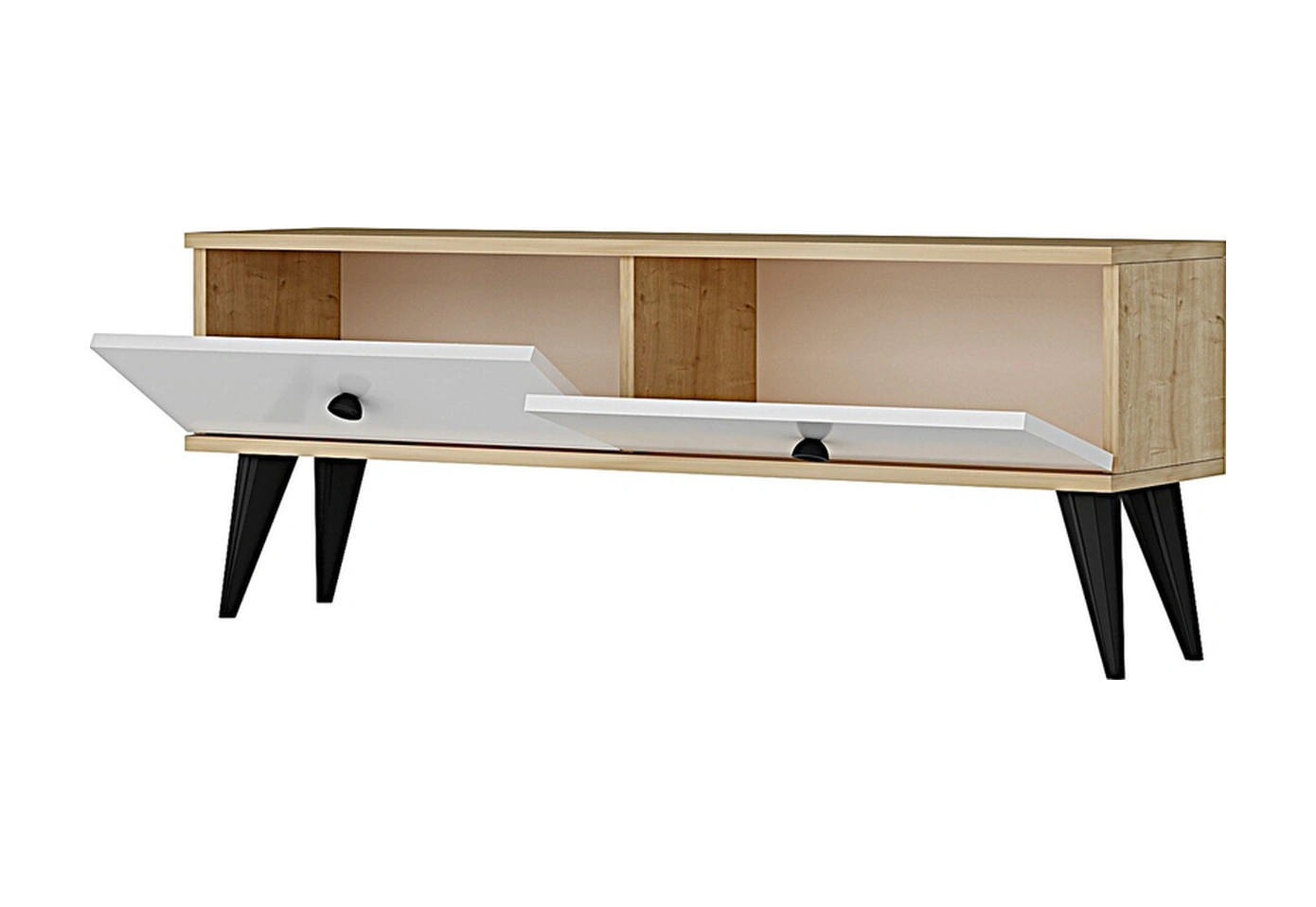 Tsa1202db - Mona Tv Stand Safirmeşe-beyaz 120cm Beyaz