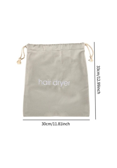 Pazly Suntek Saklama Saç Makinesi Kurutma Gri Gri Çantası Bağcıklı Uf Gri