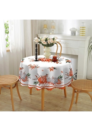 Yuvarlak Yuvarlak Yeni Xıxun Ve Su Örtüsü Noel Masa İki Geçirmez Dayanıklı Aşınmaya Altmış Rb Beyaz - 0.80 X 100 Beyaz