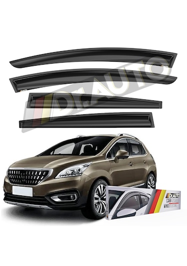 Peugeot 3008 2009-2016 Arası Cam Rüzgarlığı 4'lü