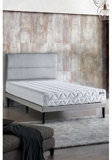 Niron Slim Pocket Yatak Seti - 80x180 Tek Kişilik Paket Yaylı Yatak, Metal Baza Ve Başlık Takımı