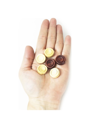 Helena Wood Art Şimşir Mini Tavla Pulu 19Mm