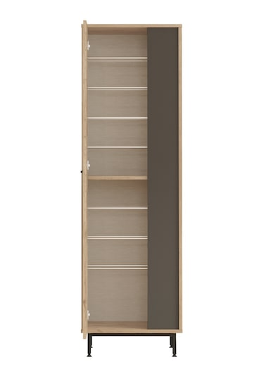 Robin Home Rio Ayakkabılık Metal Ayaklı 9 Raflı Sepet-antrasit Kahverengi