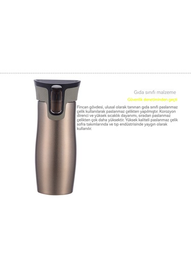 Paslanmaz Çelik Taşınabilir Araba Bardağı-şampanya Altın Rengi