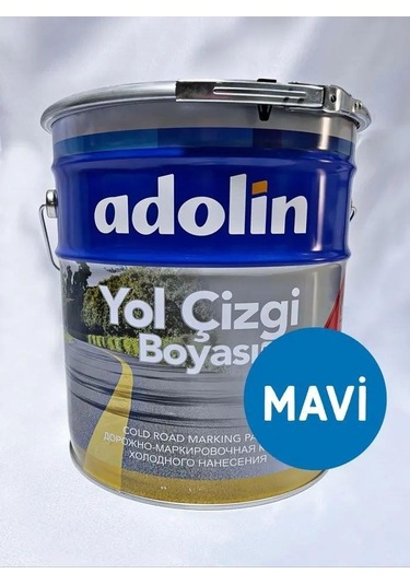 Adolin Yol Çizgi Boyası Mavi 20 KG Ral 5015