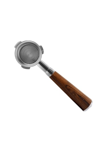 Rogfer Dl-1 Çinko Alaşım Kahve Makinesi Dongling İçin Dipsiz Sap, Stil: Siyah Gül Ağacı Tokası, Size:black Rosewood Buckle Siyah Siyah