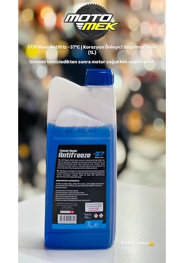 Ccp Mavi Antifriz 1 Litre 37 C Radyatör Ve Motor Koruyucu