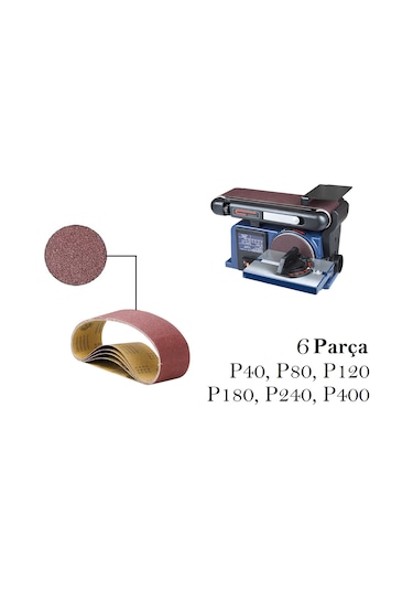 Venoa Promax Pm72501 Uyumlu Tezgah Bant Zımpara Kağıdı 6 Parça