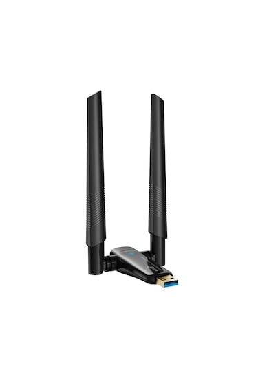 Çift Antenli Ax1800 Mbps Wifi6 Çift Antenli Yüksek Hızlı 2.4g & 5g Destekli Kablosuz Usb Adaptörü