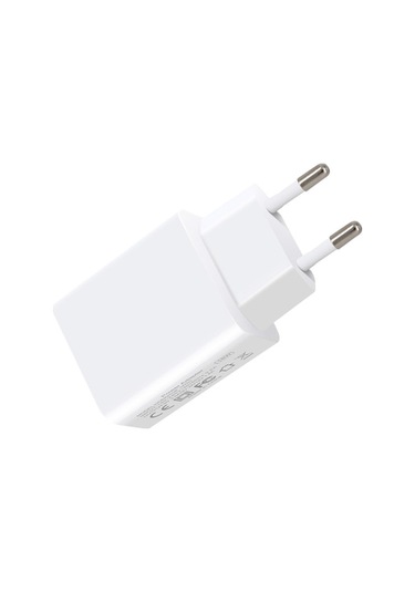 Beyaz 18w Hızlı Şarj Cihazı, Usb Tek Port, 140-240v, İphone Ve Android Uyumlu, Seyahat İçin Kompakt, Otomatik Akım Regülasyonu